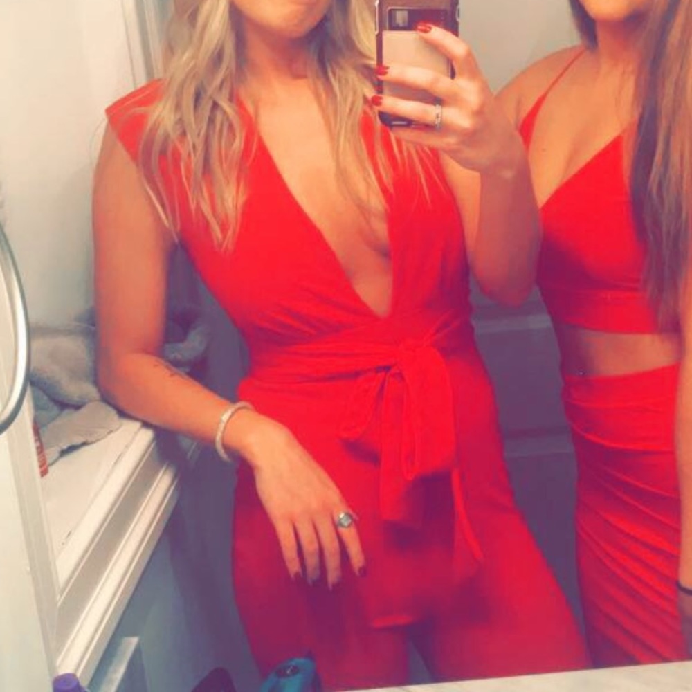 Lulu’s Red Jumpsuit
